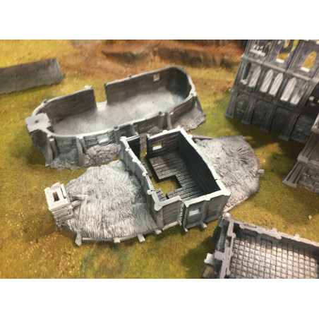 Décors GameScape 3D – Terrain modulaire 28/32 mm en filament

