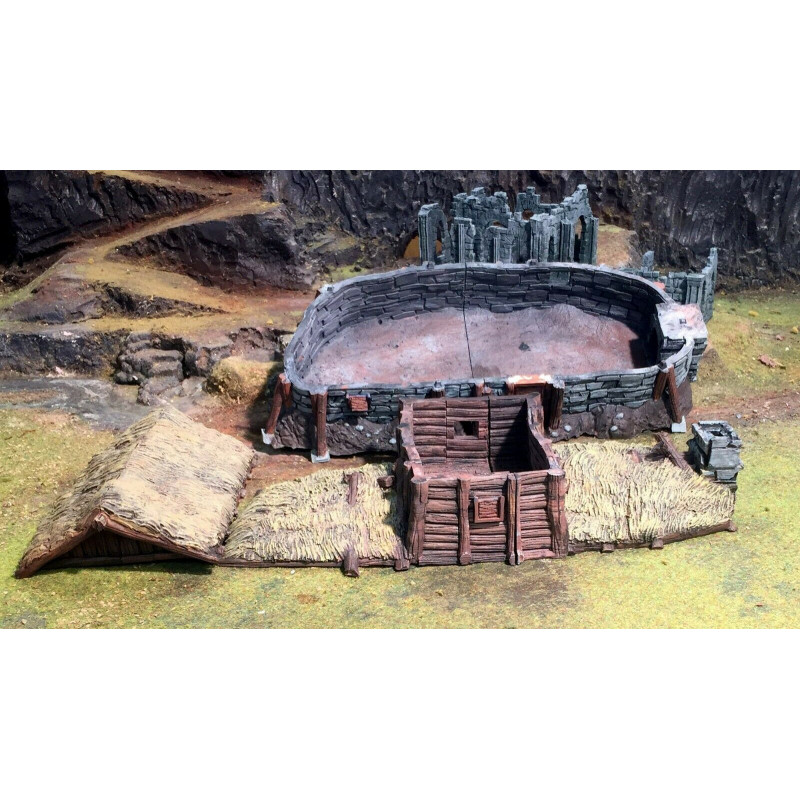 Décors GameScape 3D – Terrain modulaire 28/32 mm en filament

