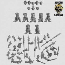 Figurines Anthropomorphes Duncan Shadow – Impression 3D pour Wargames et Jeux de Rôle
