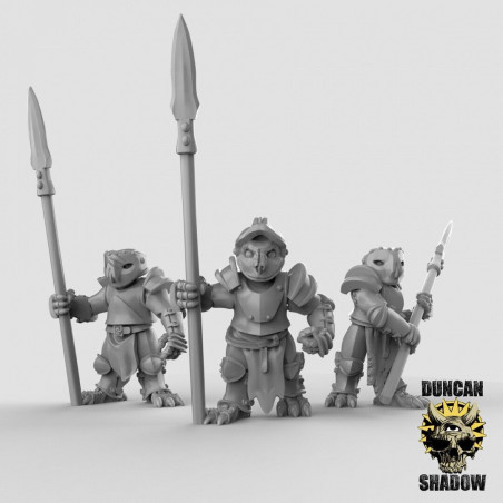 Figurines Anthropomorphes Duncan Shadow – Impression 3D pour Wargames et Jeux de Rôle
