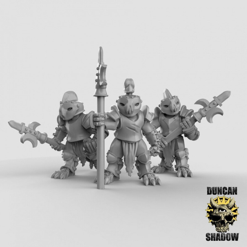 Figurines Anthropomorphes Duncan Shadow – Impression 3D pour Wargames et Jeux de Rôle
