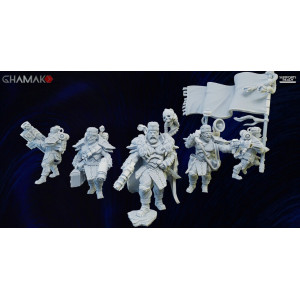 Figurine 3D Résine pour jeux de figurines Firstborn Spetsnaz command Full squad