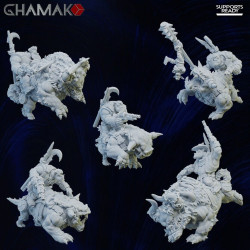 Figurine 3D Résine (échelle 30/32mm) pour jeux de figurines Orkz Zwigboyz Unit  (2)