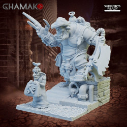Figurine 3D Résine (échelle 30/32mm) pour jeux de figurines Orkz Maddokz  (2)