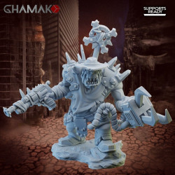 Figurine 3D Résine (échelle 30/32mm) pour jeux de figurines Orkz Sheriff  (2)