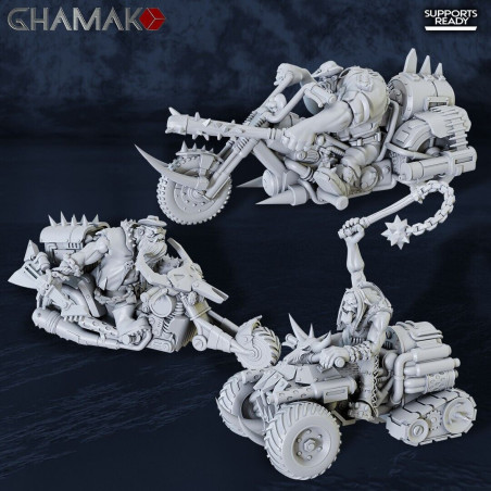 Ghamak - Orks chopper hotboyz Squad