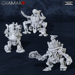 Figurine imprimée en 3D Résine pour jeux de figurines Orks Killa Kans Squad  (2)