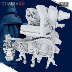 Figurine imprimée en 3D Résine pour jeux de figurine Orks Kaboom Kannon and krew  (2)