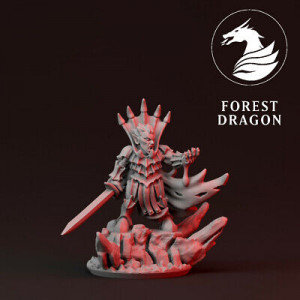 Forest Dragon impréssion 3d--Undead-Vampire-Echelle 10mm