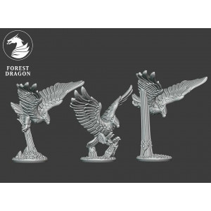 Forest Dragon impréssion 3d-High elves-Grands aigles 10mm