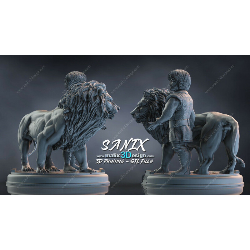 GOT - House Lannister figurine imprimée en 3D résine Taille 18cm GOT - House Lannister figurine imprimée en 3D résine Taille 18cm