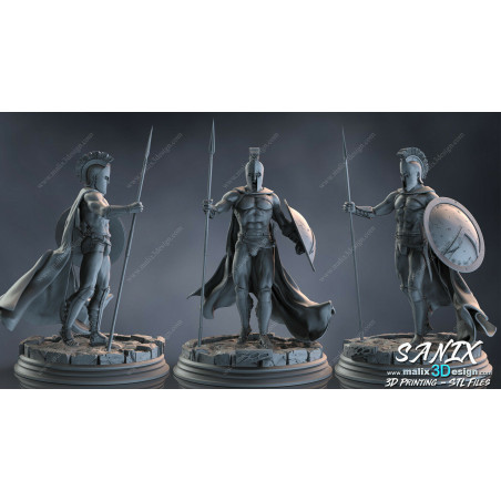 Leonidas figurine imprimée en 3D résine Taille 18cm (non peint) Leonidas figurine imprimée en 3D résine Taille 18cm (non peint)