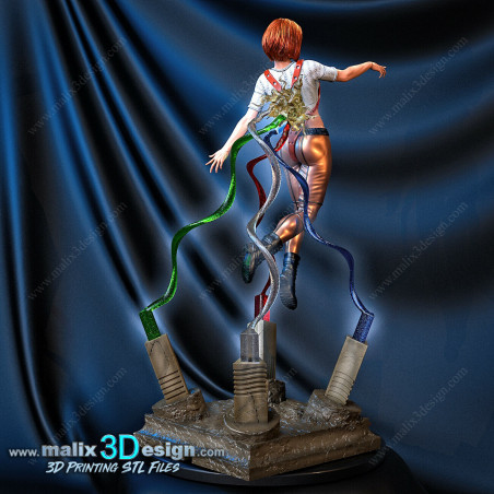 The fifth element (LEELOO) figurine imprimée en 3D résine Taille 18cm non peint
