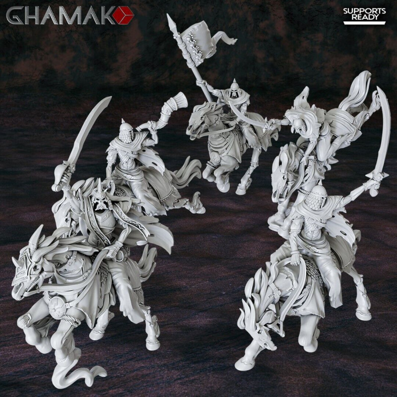 Figurines Morts-Vivants Ghamak – Armées Squelettiques et Horreurs Fantasy en 3D

