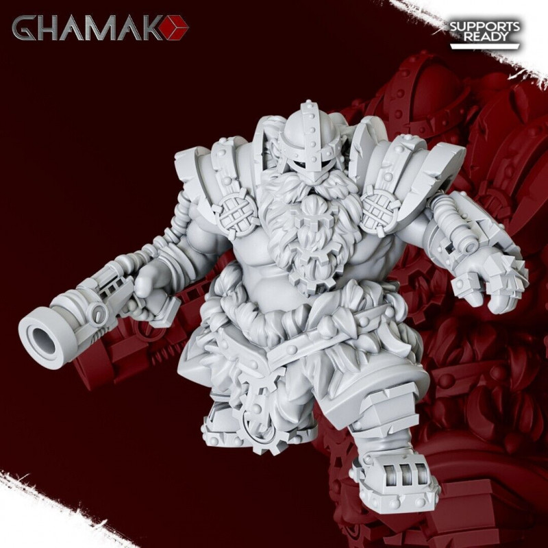 "Nains Ghamak - Figurines 3D pour Wargames Fantasy & Forteresses Enclavées"