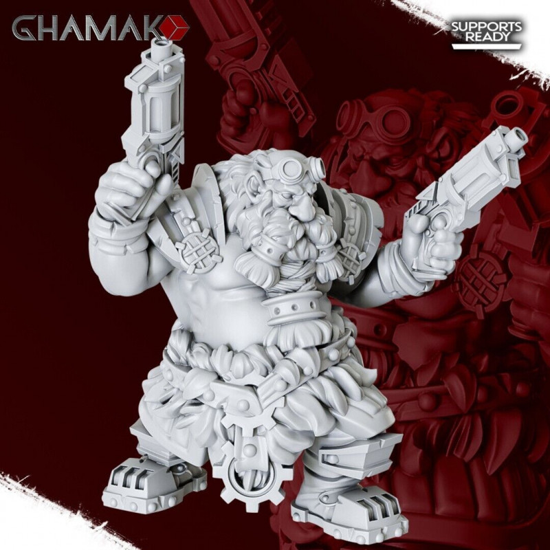 "Nains Ghamak - Figurines 3D pour Wargames Fantasy & Forteresses Enclavées"