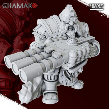 "Nains Ghamak - Figurines 3D pour Wargames Fantasy & Forteresses Enclavées"