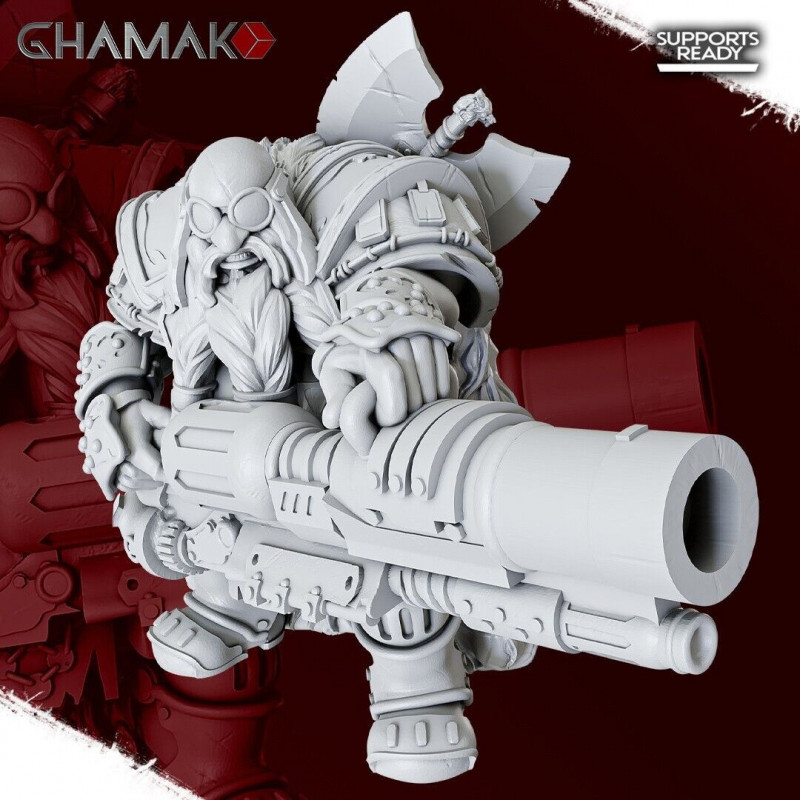 "Nains Ghamak - Figurines 3D pour Wargames Fantasy & Forteresses Enclavées"
