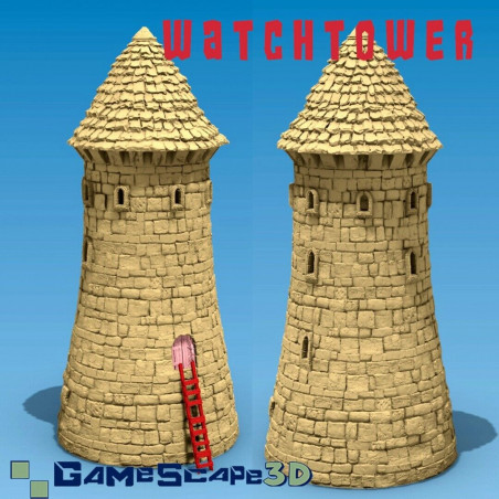 Décors GameScape 3D – Terrain modulaire 28/32 mm en filament

