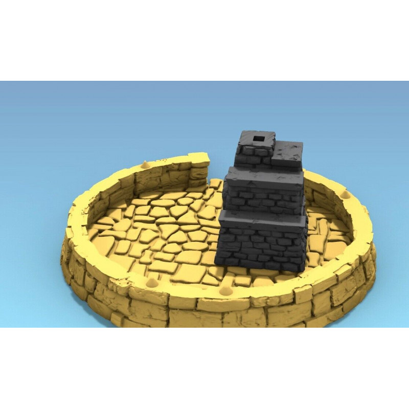 Décors GameScape 3D – Terrain modulaire 28/32 mm en filament


