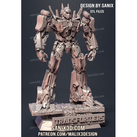 Optimus prime Transformers imprimé en 3D résine Taille 18cm non peint Optimus prime Transformers imprimé en 3D résine Taille 18cm non peint