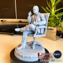 The god father Marlon brandofigurine imprimée en 3D résine Taille 18cm non peint (2)