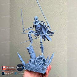 General Grievous figurine imprimée en 3D résine Taille 18cm non peint (2)