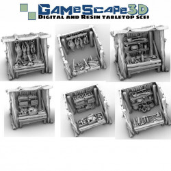Décors GameScape 3D – Terrain modulaire 28/32 mm en filament

