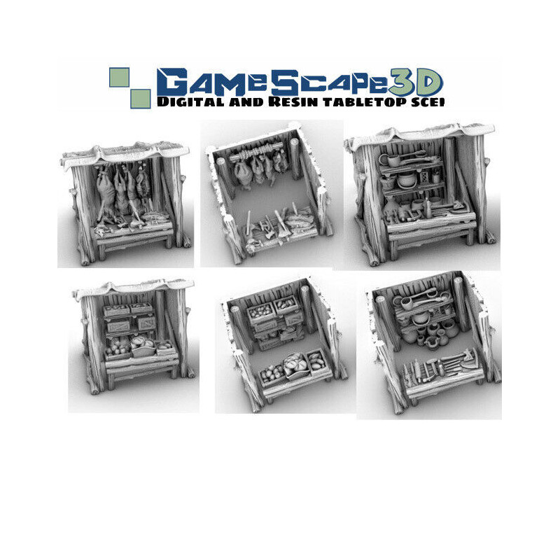 Décors GameScape 3D – Terrain modulaire 28/32 mm en filament

