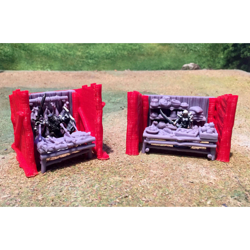 Décors GameScape 3D – Terrain modulaire 28/32 mm en filament

