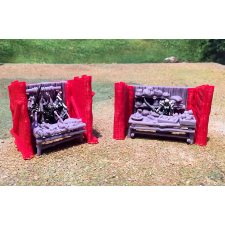Décors GameScape 3D – Terrain modulaire 28/32 mm en filament

