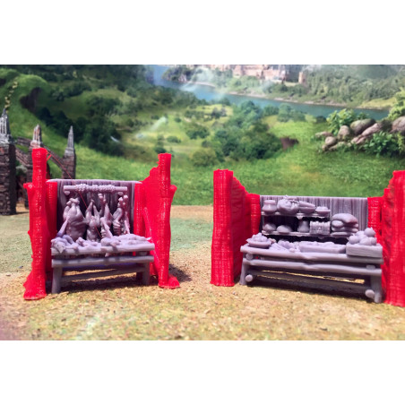 Décors GameScape 3D – Terrain modulaire 28/32 mm en filament

