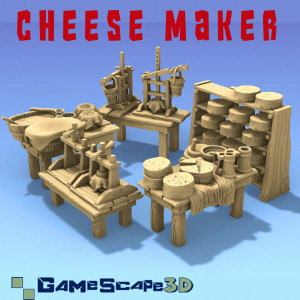 Décor Gamescape 3D Cheese maker