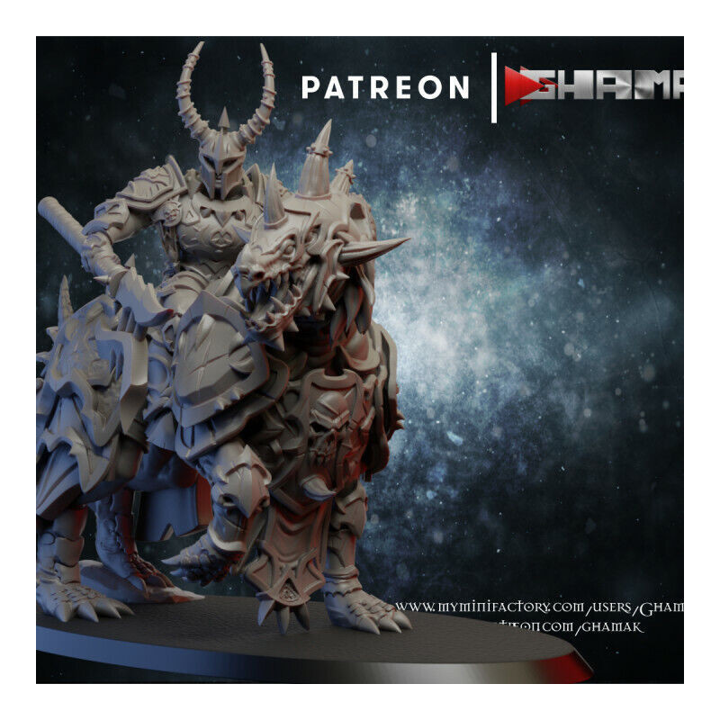 "Armée du Chaos Ghamak - Figurines 3D pour Wargames Fantasy & Batailles Épiques"