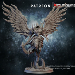 Figurine 3D Résine pour jeux de figurines Chaos-Prince démon de la décadence  (2)
