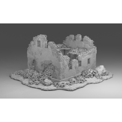 "Ruines WWII - Décors 3D 28mm pour Wargames & Dioramas Historiques"