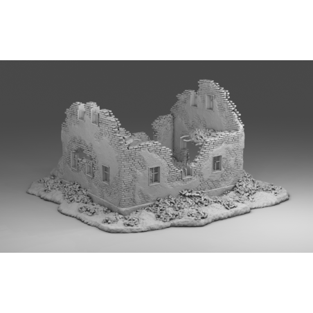 "Ruines WWII - Décors 3D 28mm pour Wargames & Dioramas Historiques"