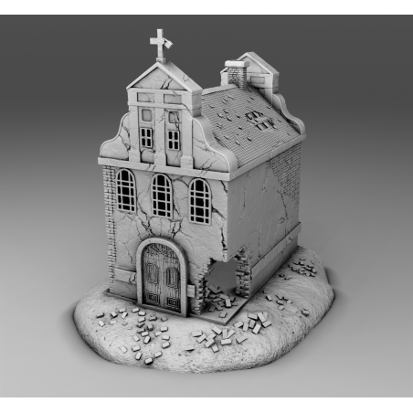 "Ruines WWII - Décors 3D 28mm pour Wargames & Dioramas Historiques"