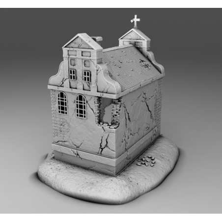 "Ruines WWII - Décors 3D 28mm pour Wargames & Dioramas Historiques"