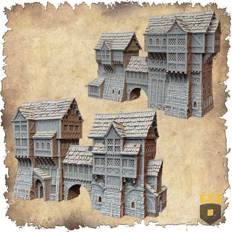 Décor impréssion 3D Grande maison roturière Format 10mm