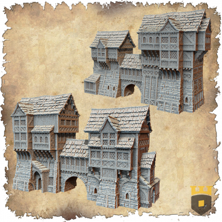 Décor impréssion 3D Grande maison roturière Format 10mm