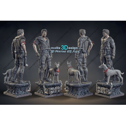 Mad Max figurine imprimée en 3D résine Taille 18cm (non peint) (2)