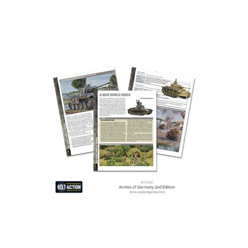 Bolt Action - Armies of Germany 2nd Edition en AnglaisBolt Action - Armies of Germany 2nd Edition en Anglais