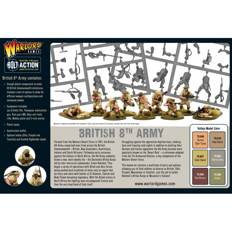 Bolt Action British 8th army