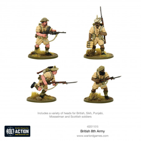 Bolt Action British 8th army