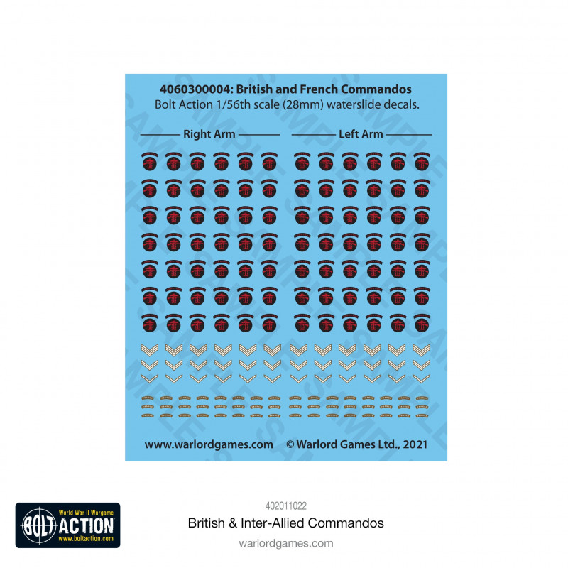 Bolt action British and inter allied Commandos