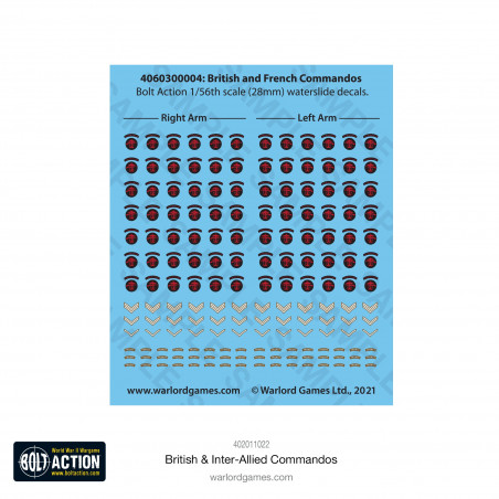 Bolt action British and inter allied Commandos