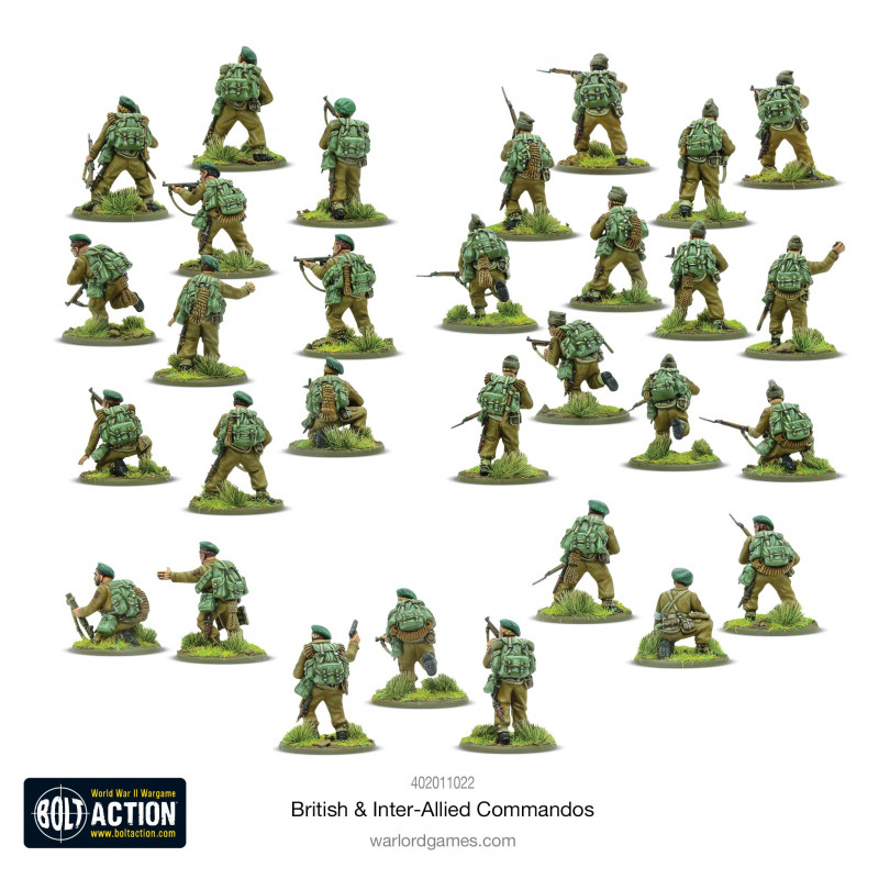 Bolt action British and inter allied Commandos