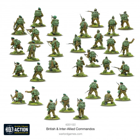 Bolt action British and inter allied Commandos