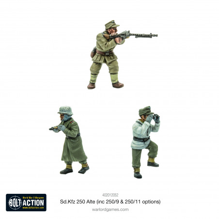 Bolt Action - German - Sd.Kfz 250 (Alte) Half-Track (Options For 250/1, 250/9 & 250/11 Variants)